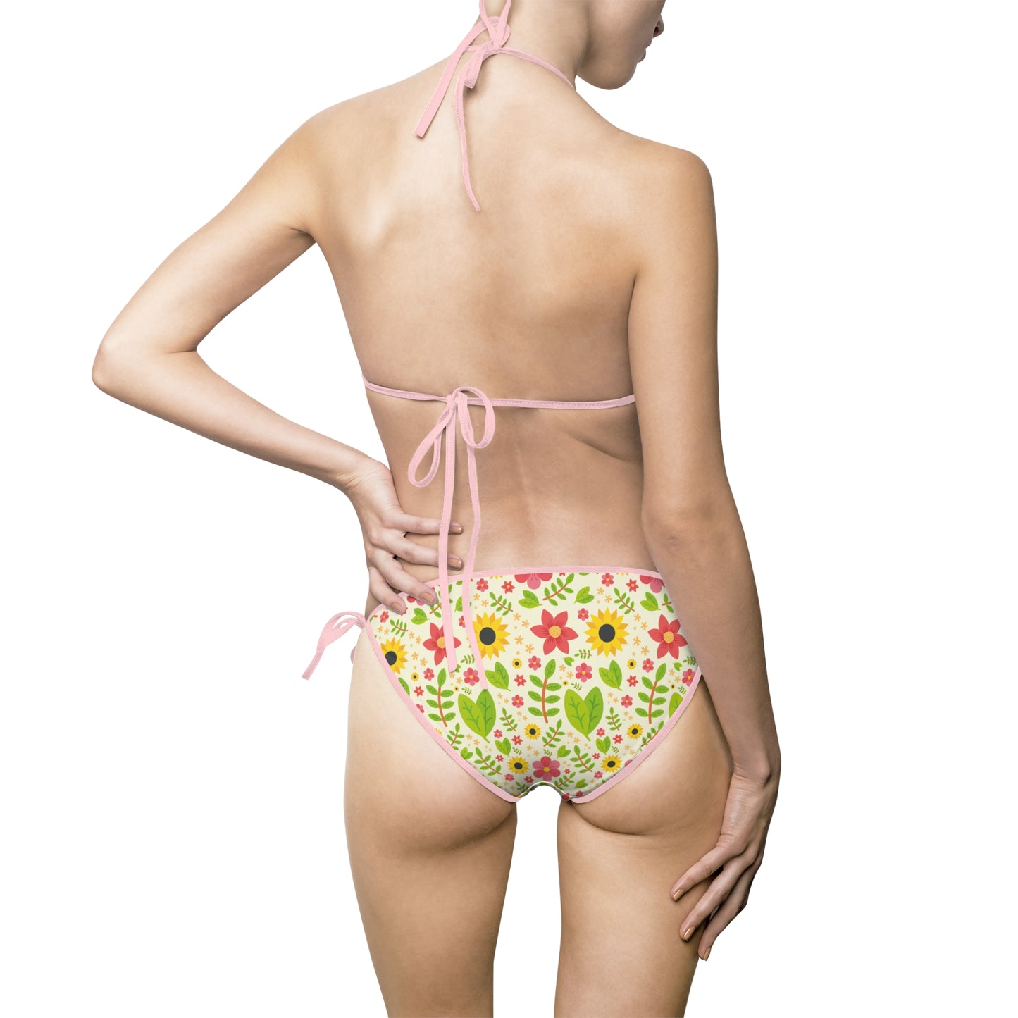 Floral Print Women's Bikini Swimsuit - Perfect for Summer Beach Days