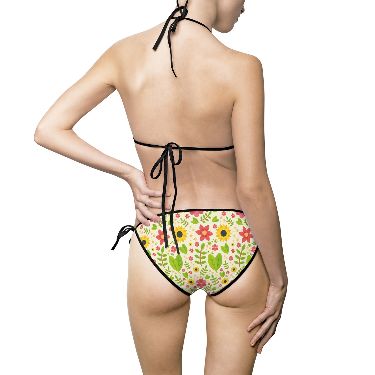 Floral Print Women's Bikini Swimsuit - Perfect for Summer Beach Days