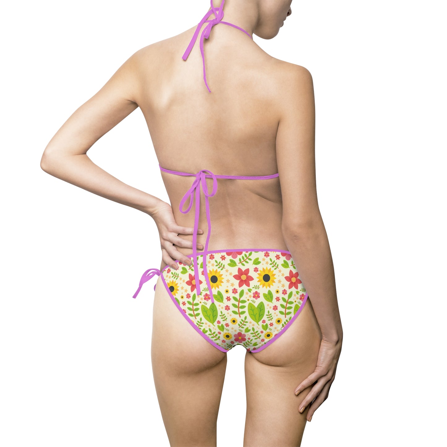 Floral Print Women's Bikini Swimsuit - Perfect for Summer Beach Days