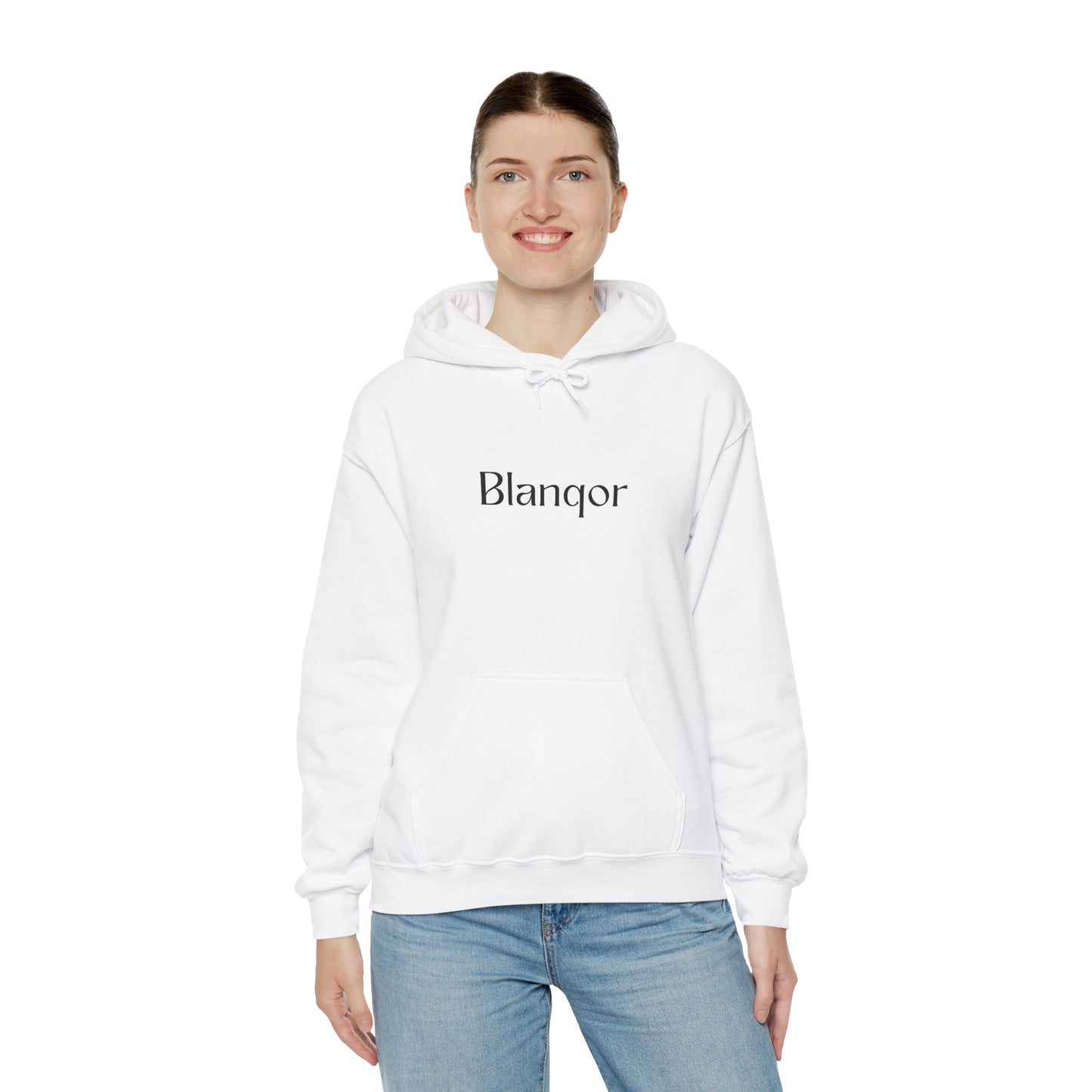 Minimalist Comfort Hoodie - Blanqor Design - With pockets, Eco Friendly Fabric