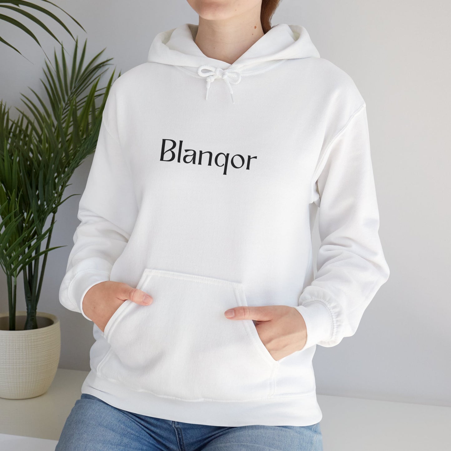 Minimalist Comfort Hoodie - Blanqor Design - With pockets, Eco Friendly Fabric