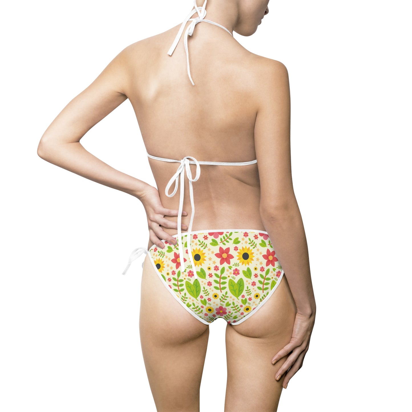 Floral Print Women's Bikini Swimsuit - Perfect for Summer Beach Days