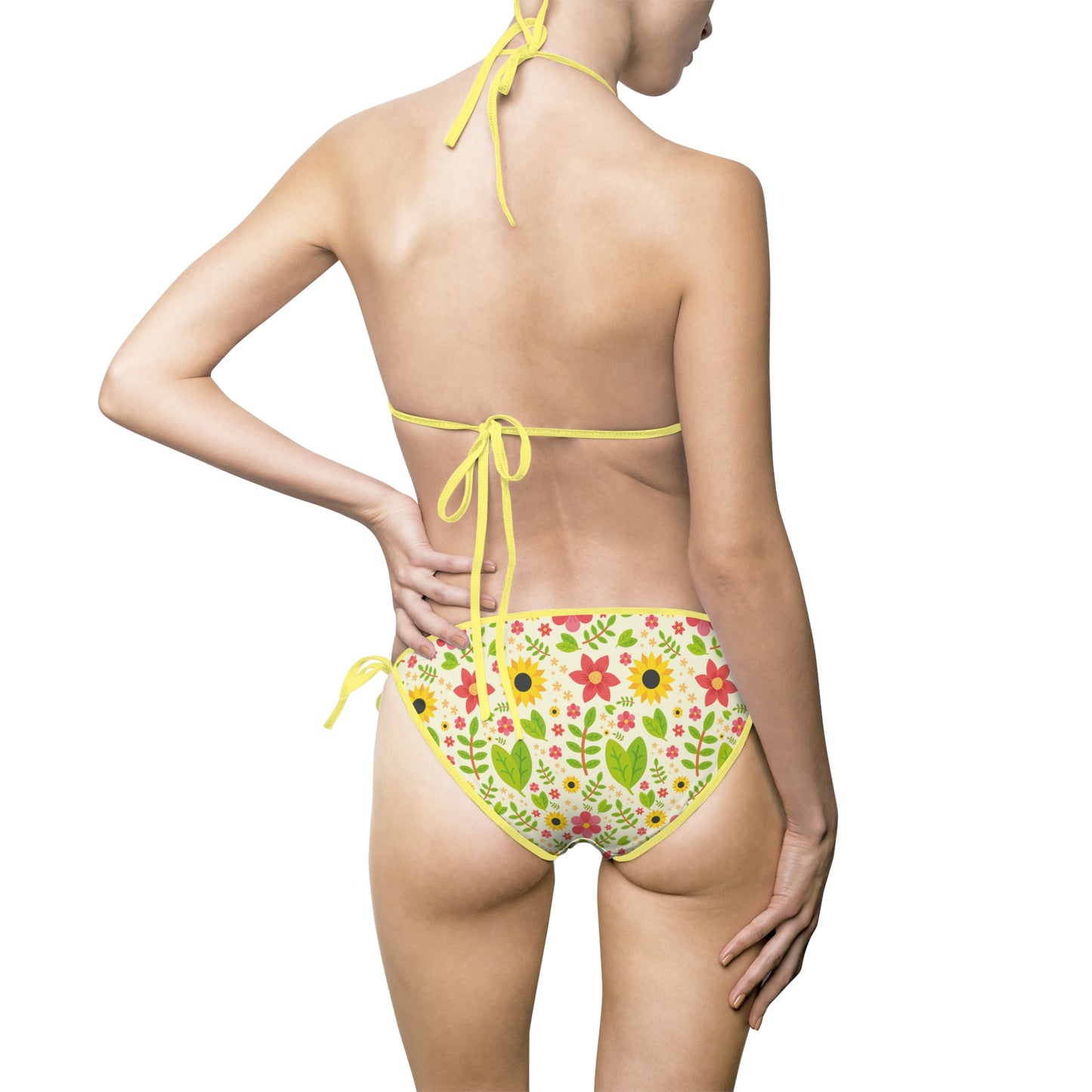 Floral Print Women's Bikini Swimsuit - Perfect for Summer Beach Days