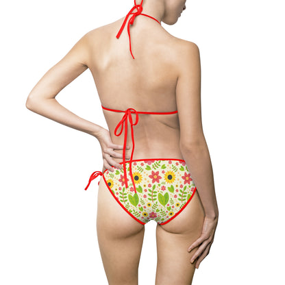 Floral Print Women's Bikini Swimsuit - Perfect for Summer Beach Days