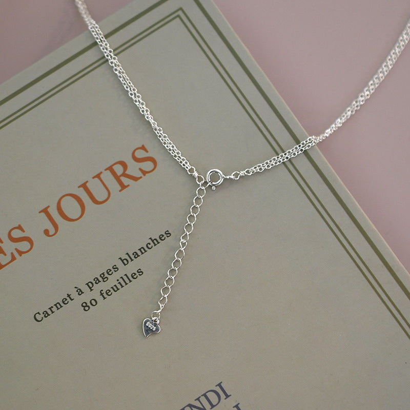 Freshwater Pearl Sterling Silver Chain Necklace Women’s Elegant Gift | Blanqor