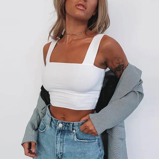 Fashion Women's T-shirt Crop Top l Blanqor
