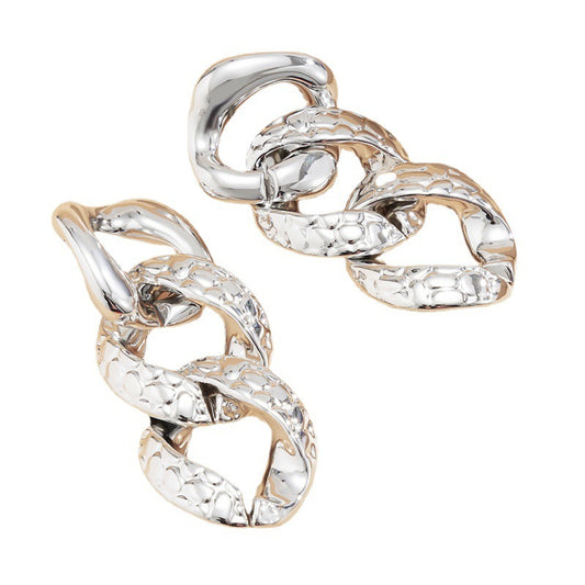 Geometric Chain Earrings For Women l Blanqor