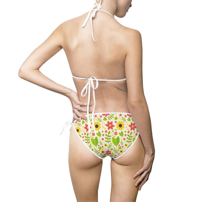 Floral Print Women's Bikini Swimsuit - Perfect for Summer Beach Days