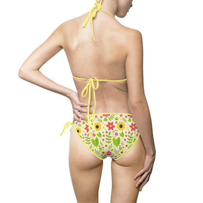 Floral Print Women's Bikini Swimsuit - Perfect for Summer Beach Days