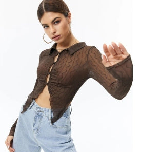 Cardigan Women's Irregular Long Sleeve Top l Blanqor