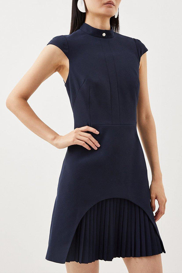 Boho Fringe Sleeveless Round Neck Mini Tassel Dress | Blanqor