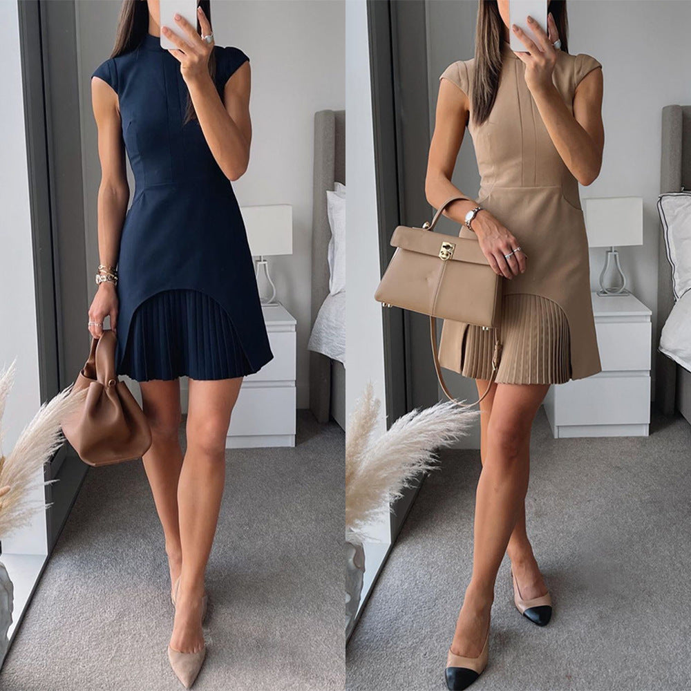 Boho Fringe Sleeveless Round Neck Mini Tassel Dress | Blanqor