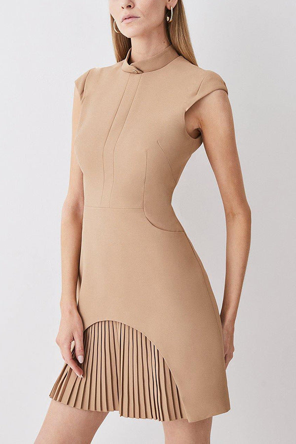 Boho Fringe Sleeveless Round Neck Mini Tassel Dress | Blanqor